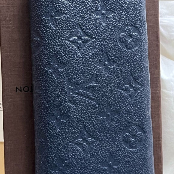 100% Authentic Navy Blue Empriente louis vuitton wallet with box and dust bag - Picture 9 of 9